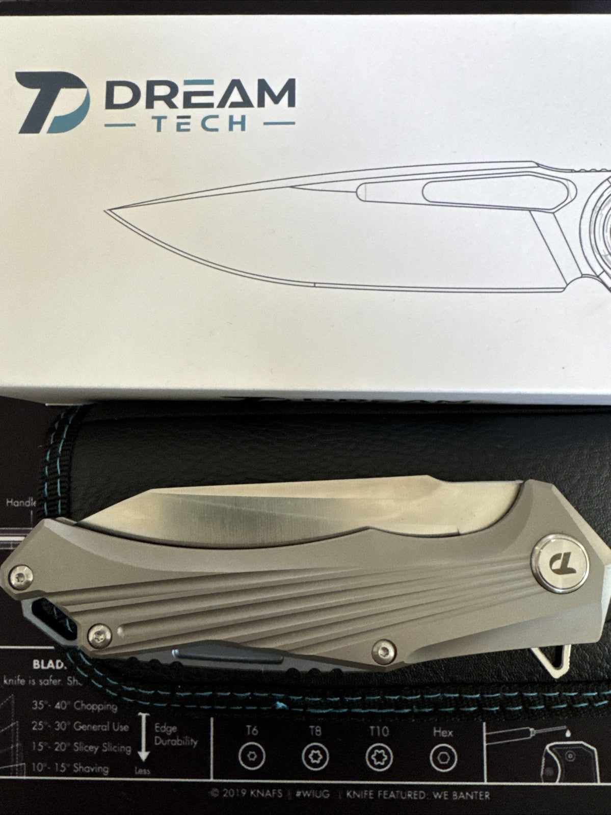 Dreamtech D3287th Anodized Titanium D2 Steel Full Size!!