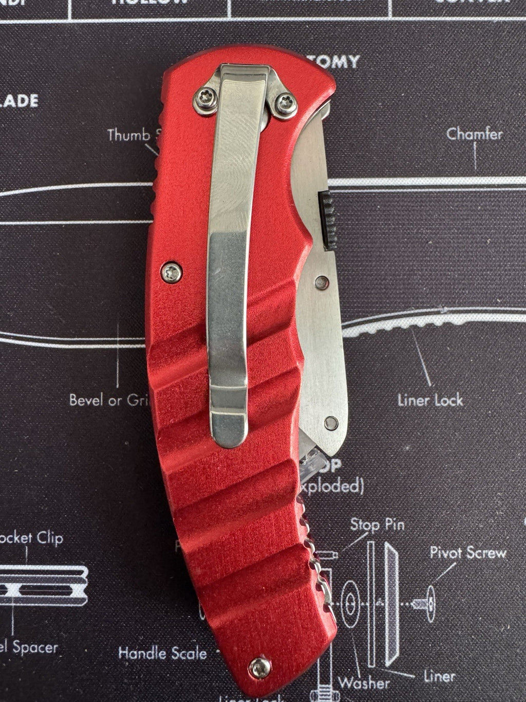 Marble’s Utility Knife Red Aluminium Handle