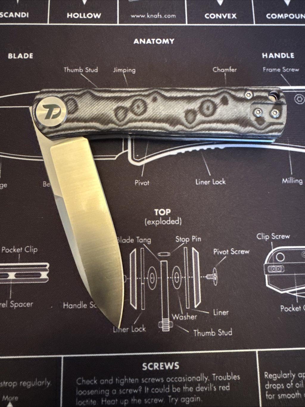 Dreamtech Liner Lock, D3896MG, Micarta Handle, D2 blade