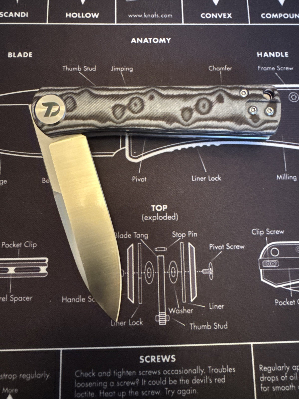 Dreamtech Liner Lock, D3896MG, Micarta Handle, D2 blade