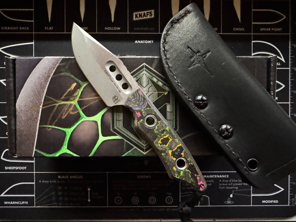 Heretic Kobold - 80s Camo Carbon - Pocket Fixed Blade - New 2026 - Exclusive #43