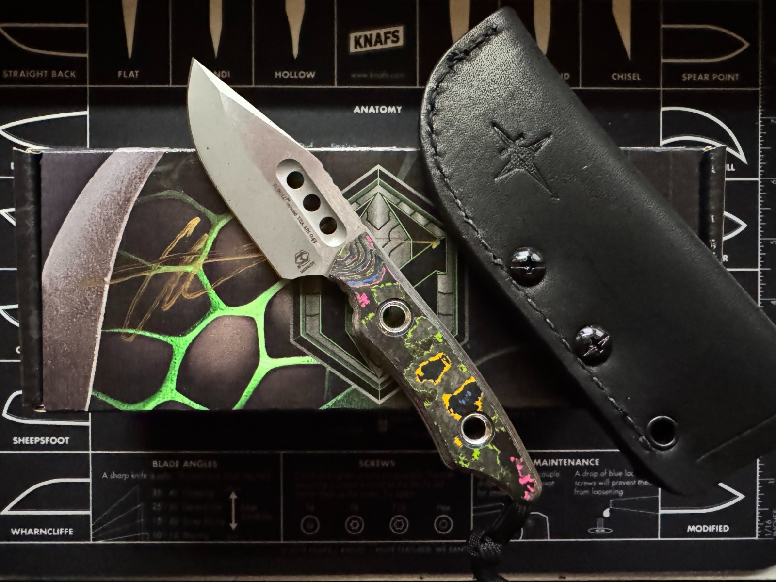 Heretic Kobold - 80s Camo Carbon - Pocket Fixed Blade - New 2026 - Exclusive #43