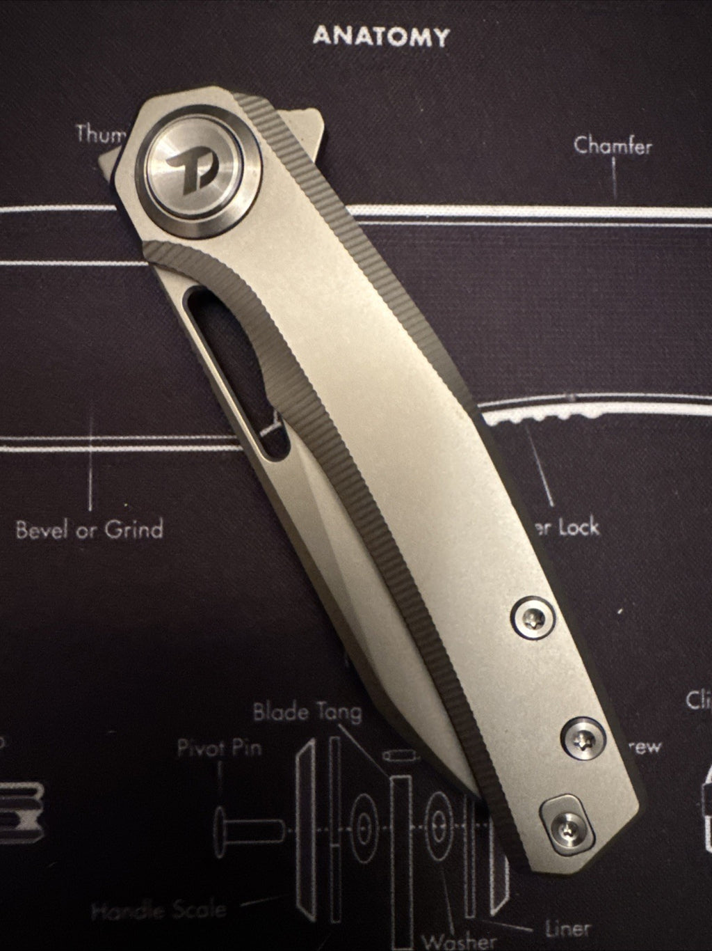 🔥Dreamtech M390 Blade, Button Lock, Titanium Handle,  Model: D4281G 🔥