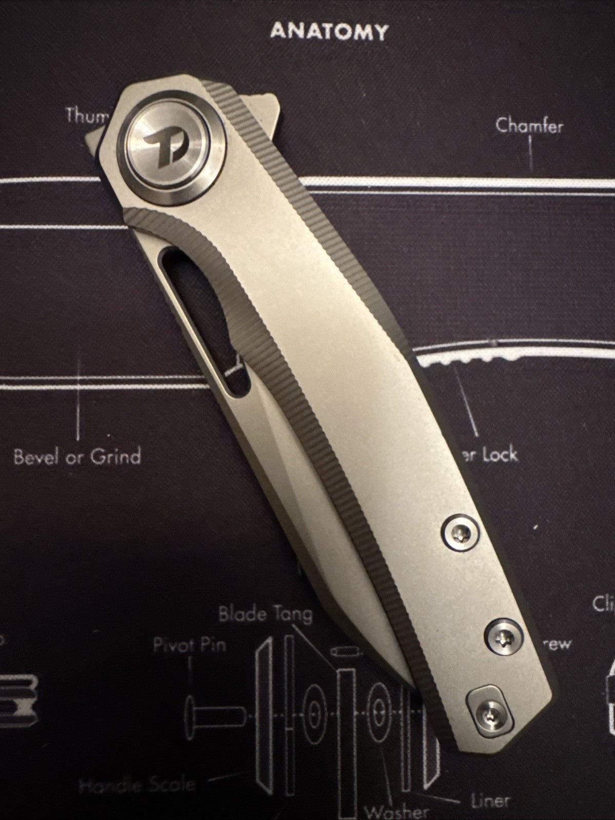 🔥Dreamtech M390 Blade, Button Lock, Titanium Handle,  Model: D4281G 🔥