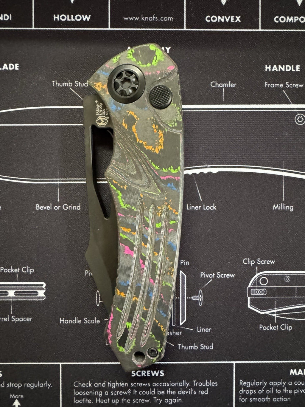 #69 HERETIC PARIAH BROP EXCL MAGNACUT DLC TANTO 80’S CARBON FIBER USA RARE