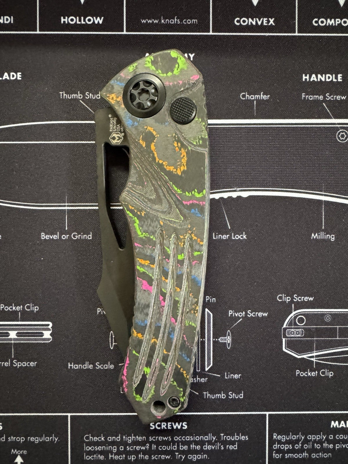 #69 HERETIC PARIAH BROP EXCL MAGNACUT DLC TANTO 80’S CARBON FIBER USA RARE