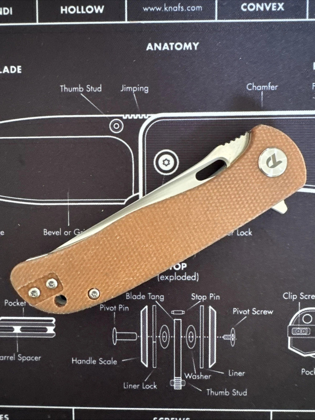 Dreamtech Linerlock Black Micarta Folding D2 Steel Pocket Knife K3898MB