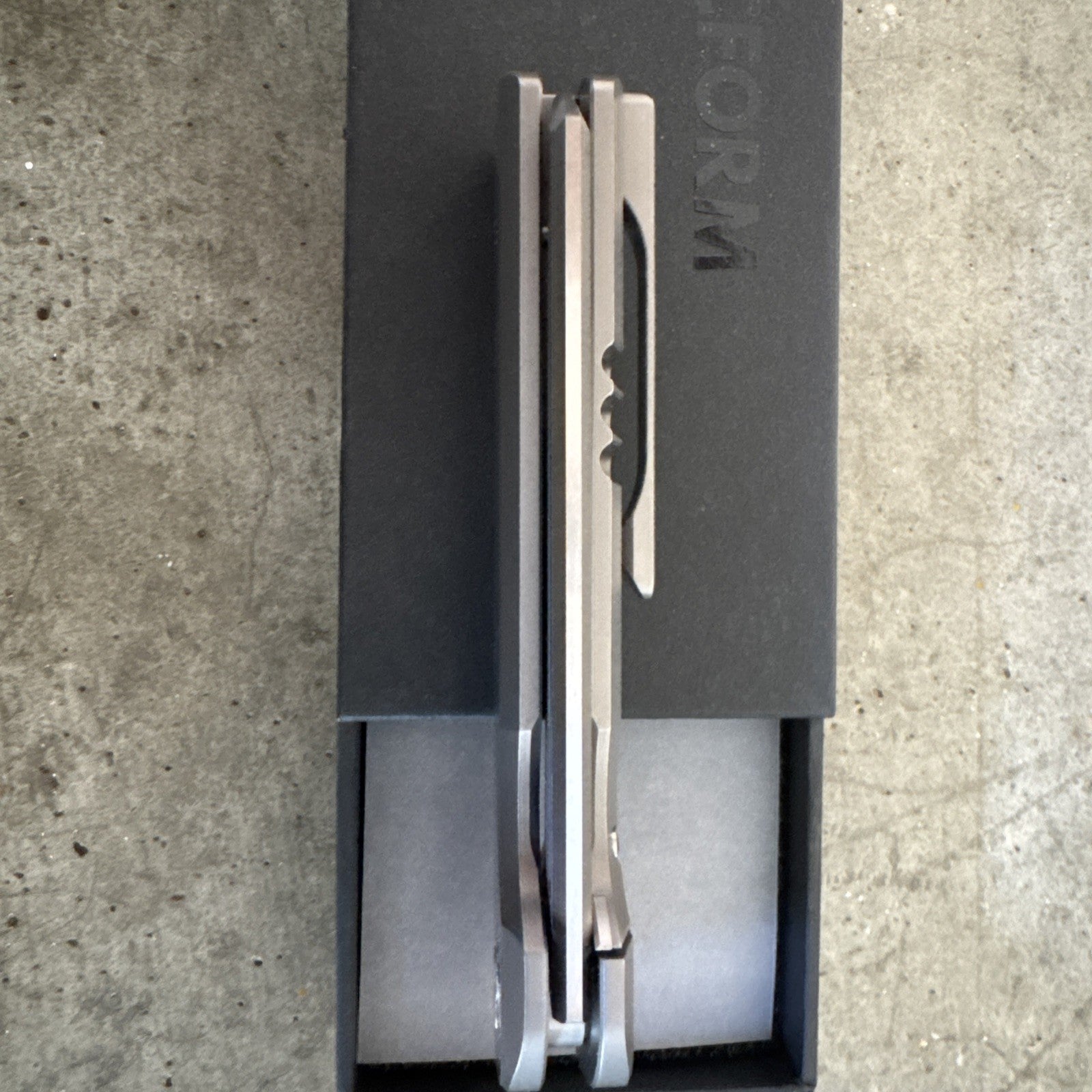 Arcform Slimfoot Frame Lock Titanium M390