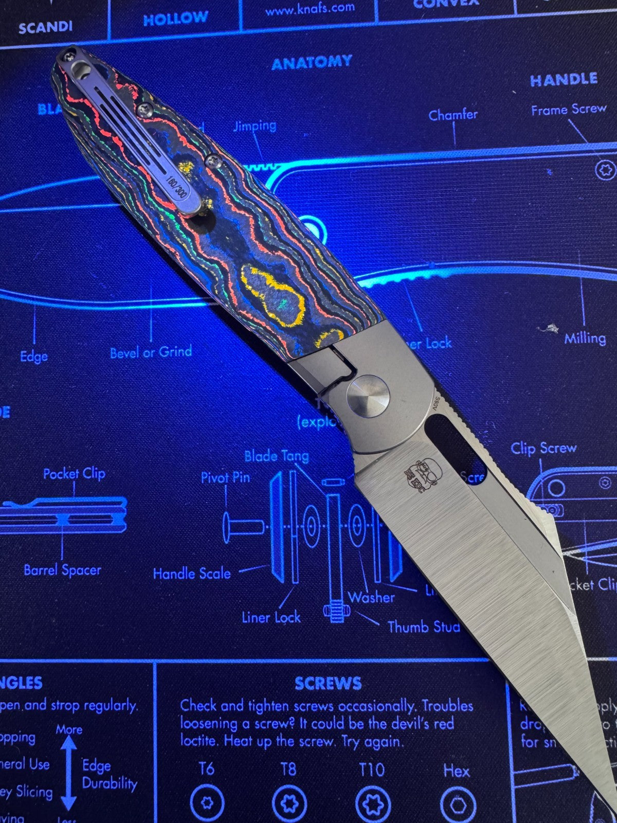 #160 Excl.Tuya BE Seaxy by Brian Edmondson S90V, TItanium 80s (Only 30 80s!!!!)