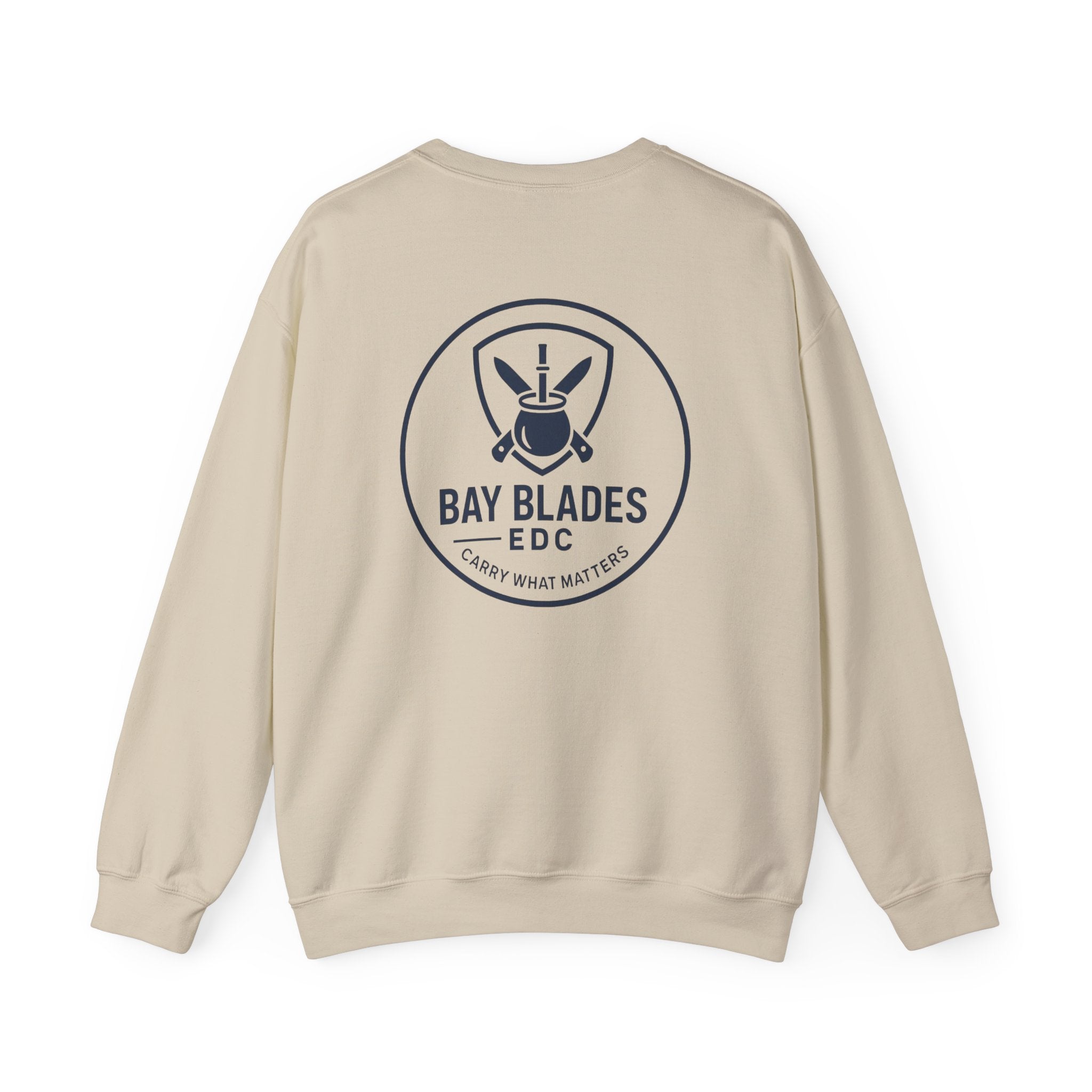 EDC Swag Crewneck — bayblades.co Knives & Flashlight Graphic Sweatshirt