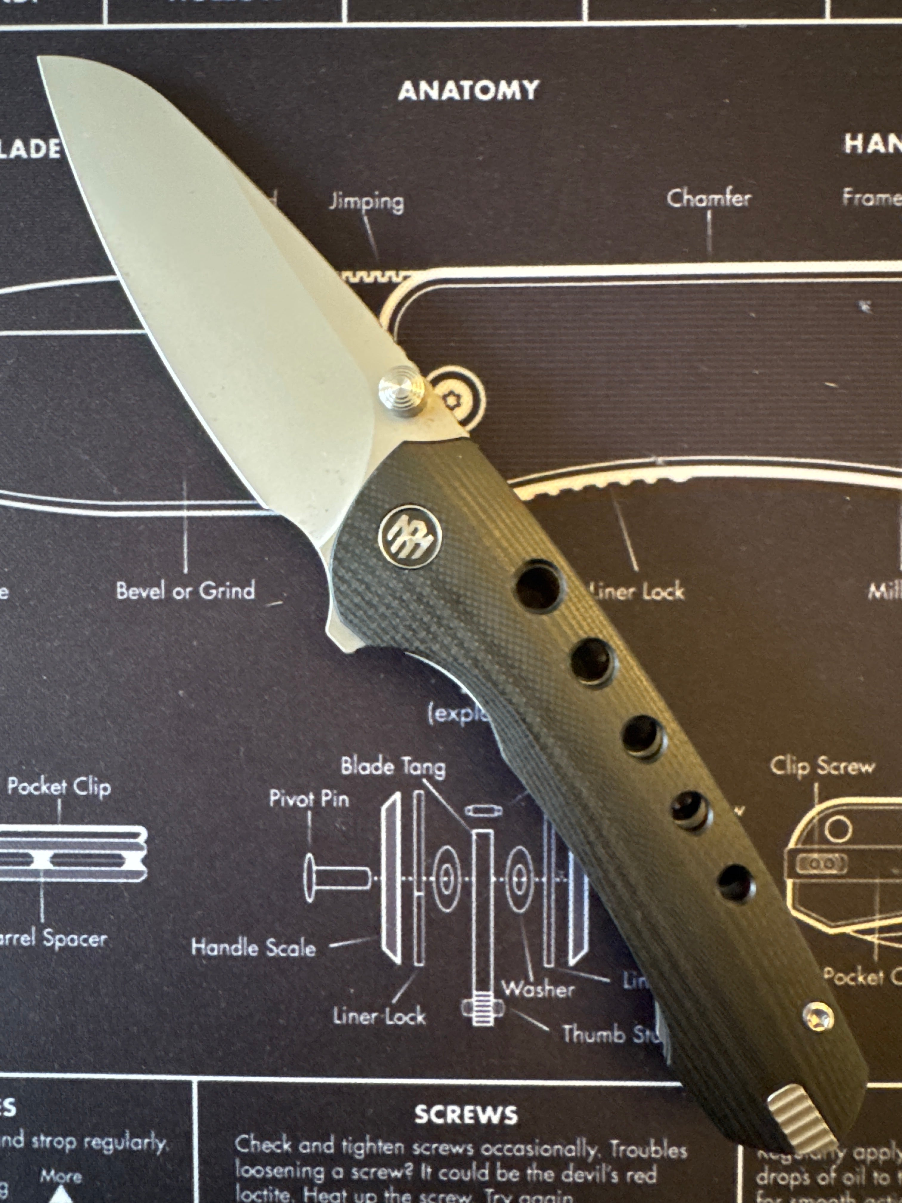 REMETTE RT-BEE 14C28N Blade Folding Pocket EDC Knives with Toothpick RT-BEE-G
