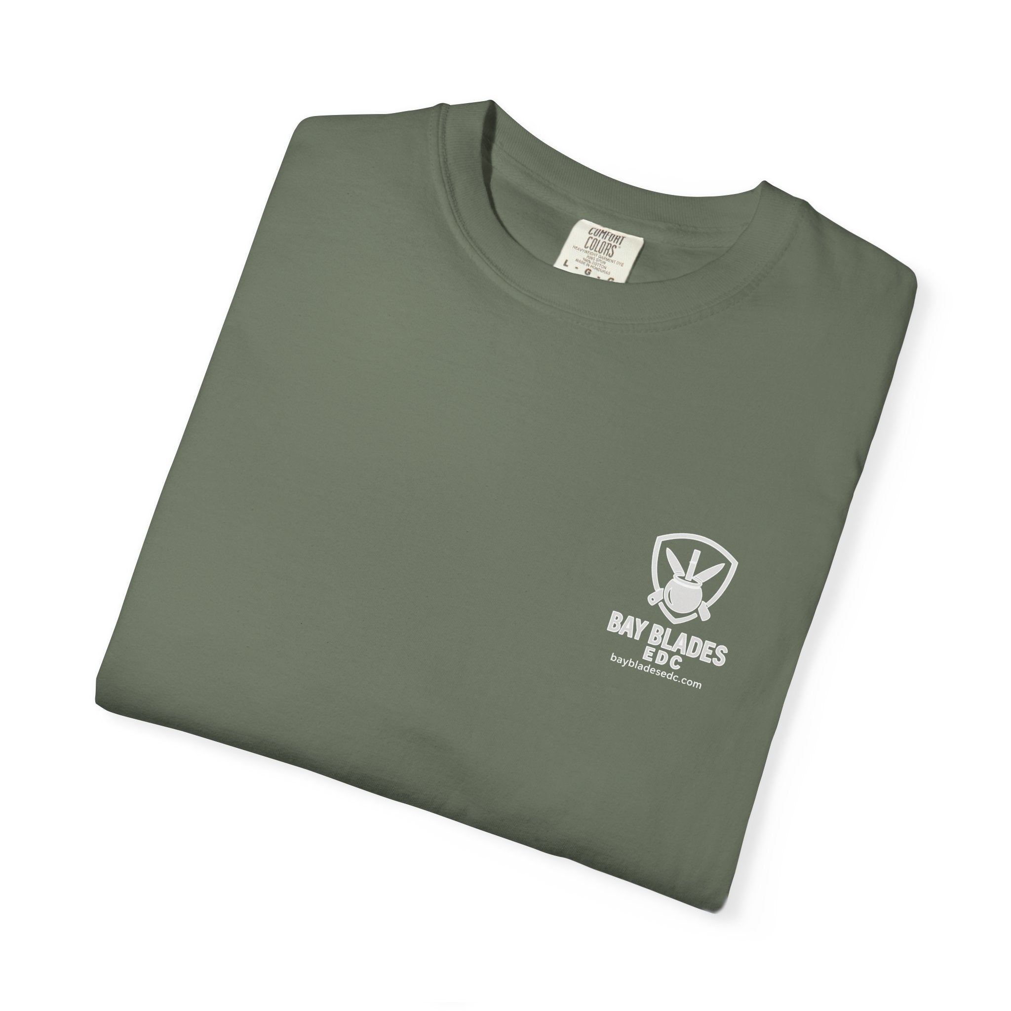 Skull Emblem Garment-Dyed T-Shirt — 'Enjoy What Matters' Graphic Tee