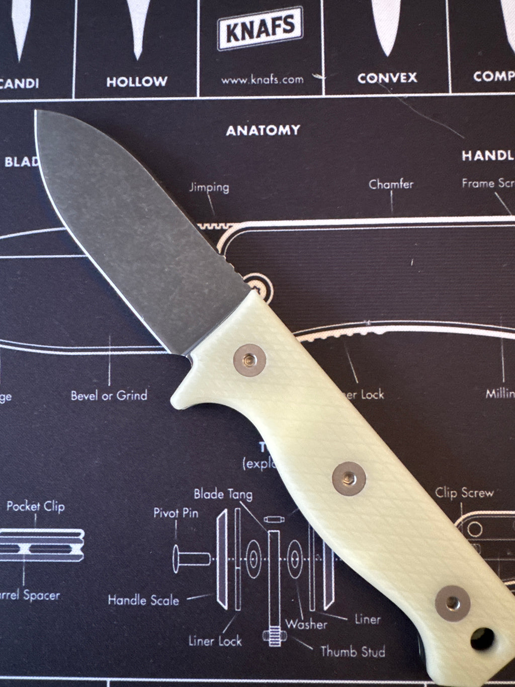 UV-Reactive Fixed Blade USA MADE