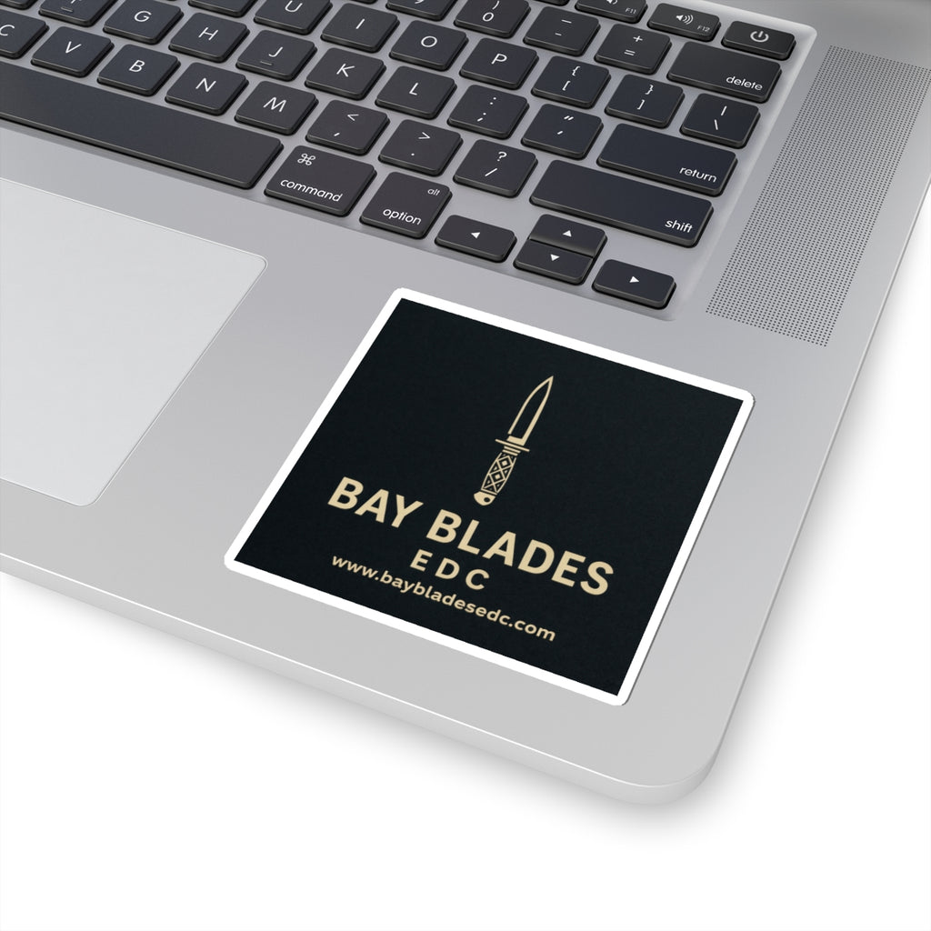 Bay Blades EDC Knife Logo Sticker — Tactical Outdoors Kiss-Cut Sticker