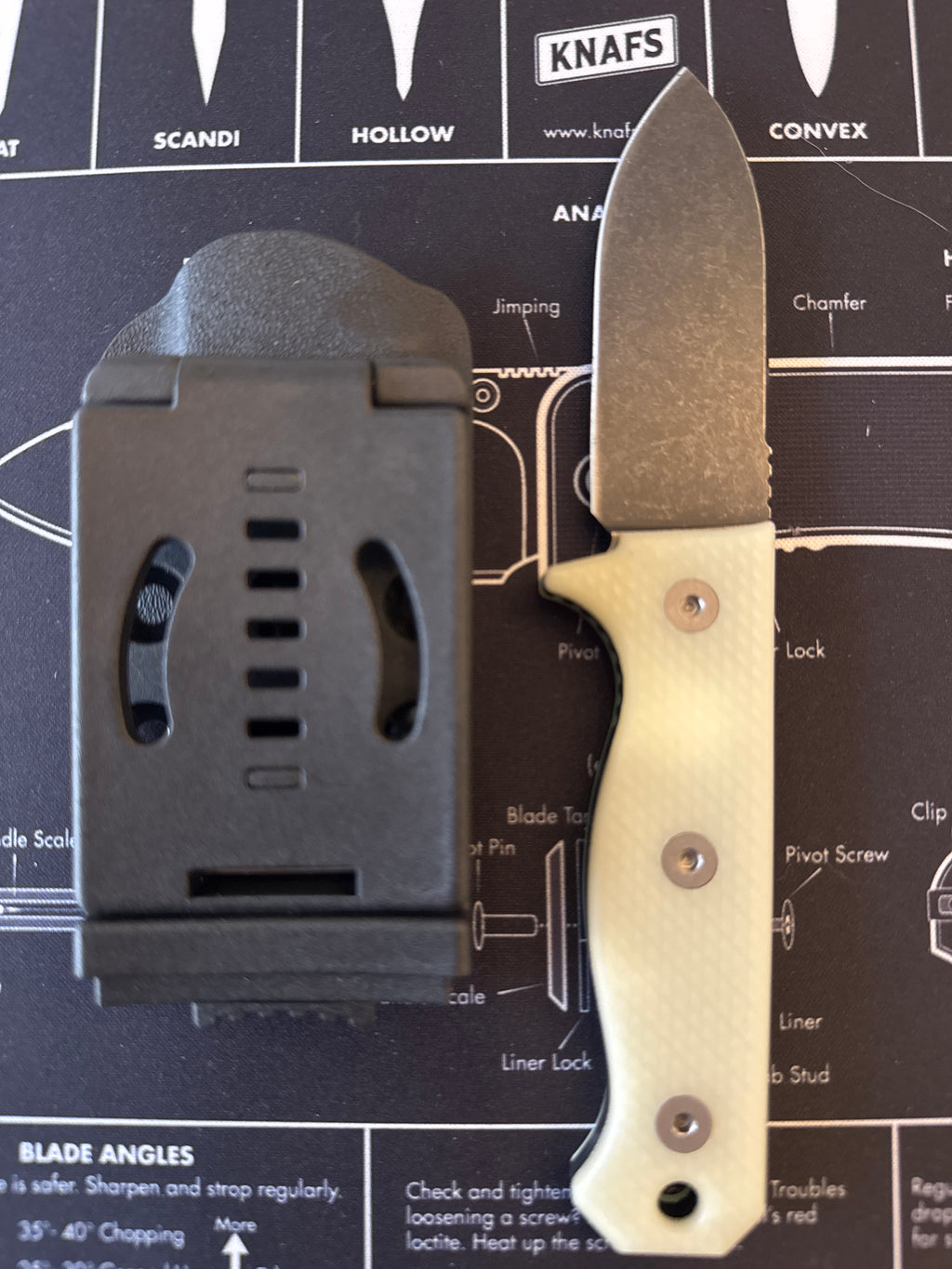 UV-Reactive Fixed Blade USA MADE