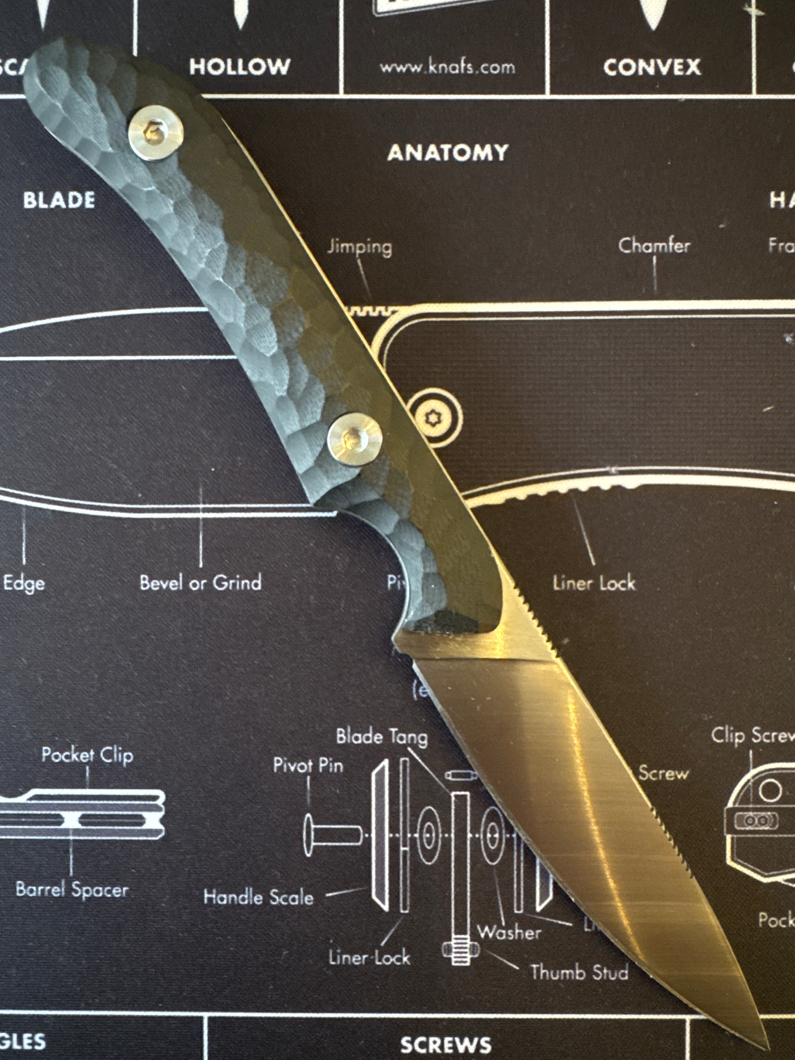 Fixed Blade Black D2 Steel - USA Made
