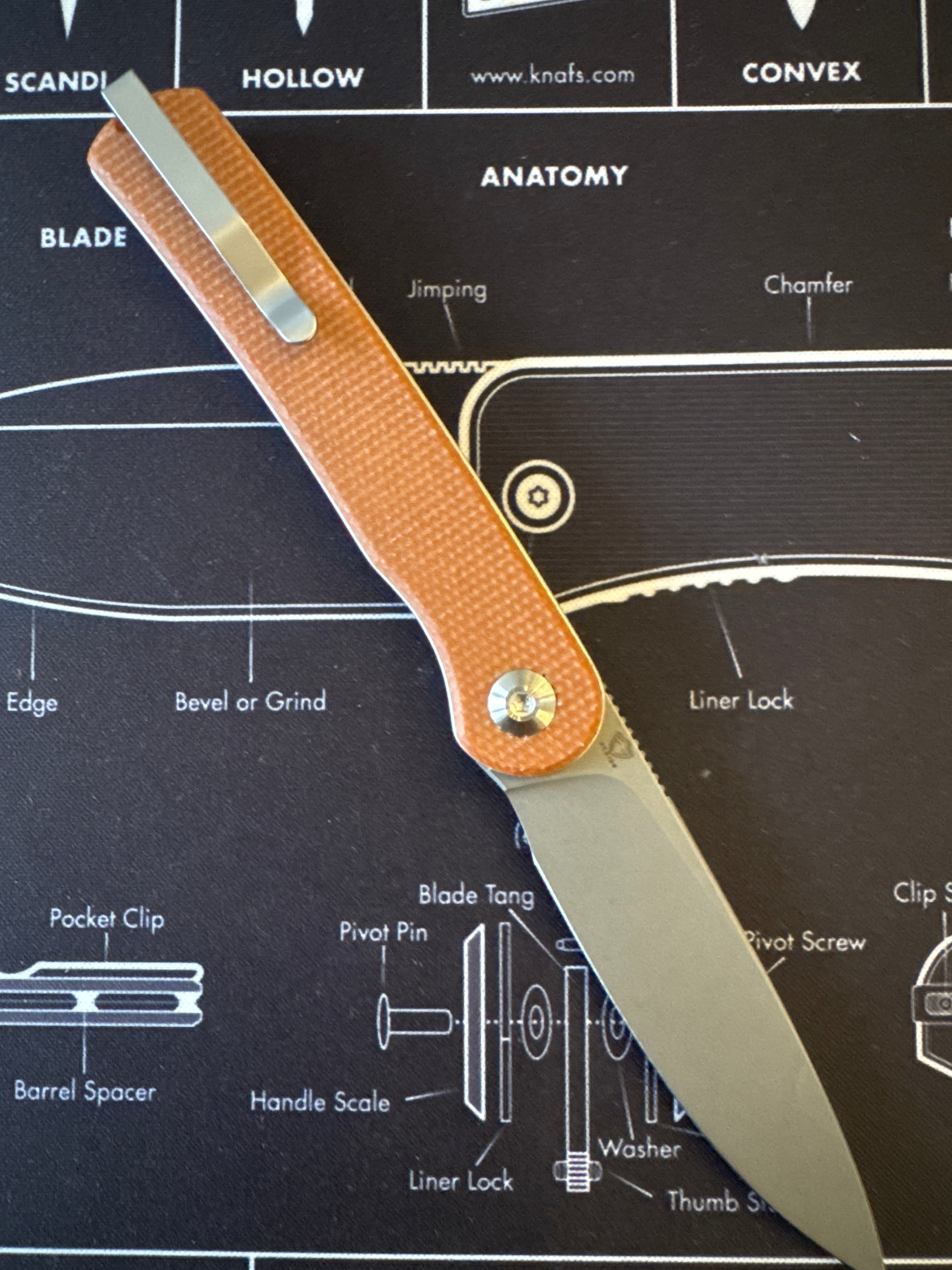 Civivi Knives Stylum Folder C20010B-A 10Cr15CoMoV Stainless Steel Brown Micarta