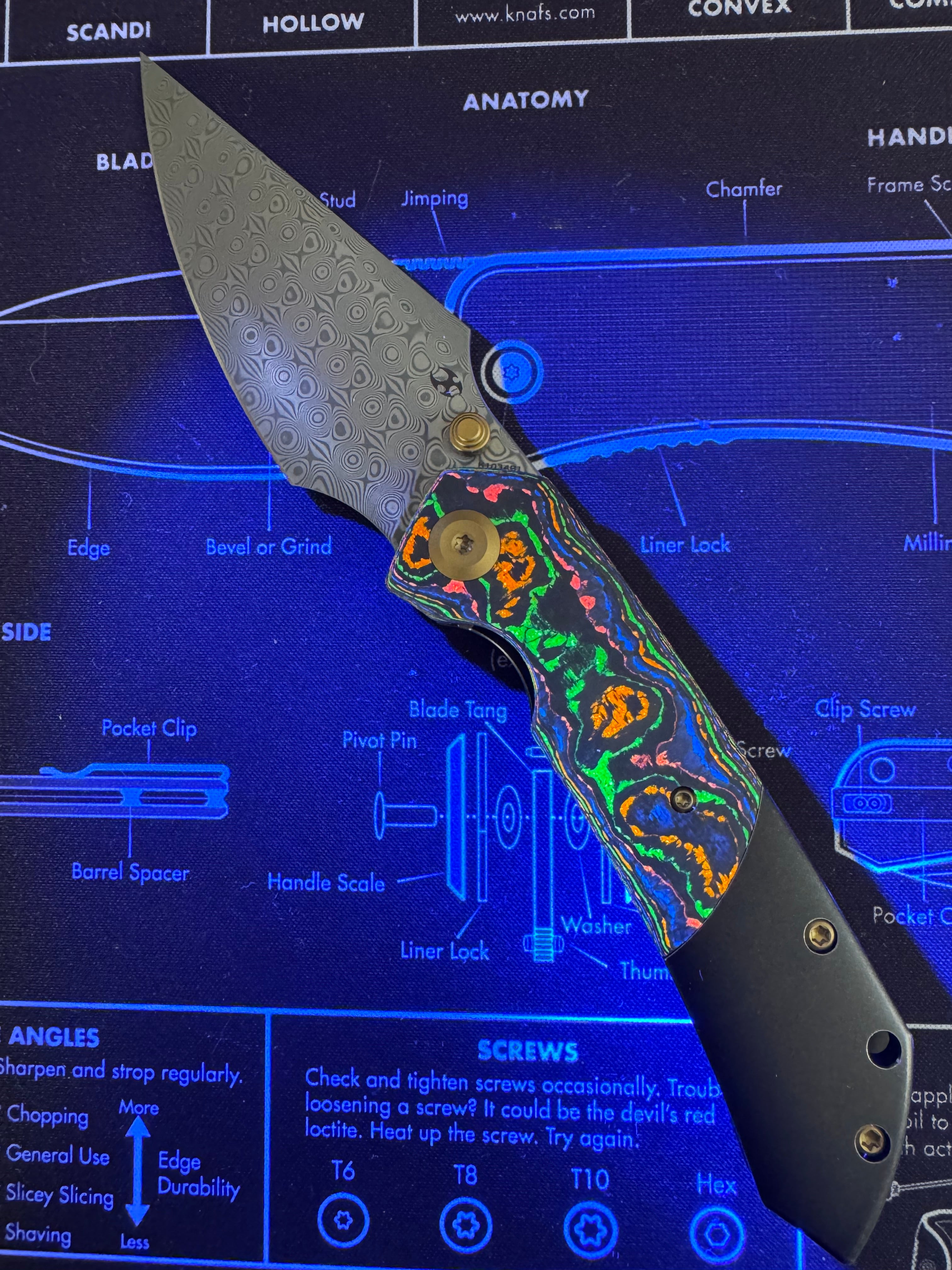 Kansept 80s Titanium Damascus