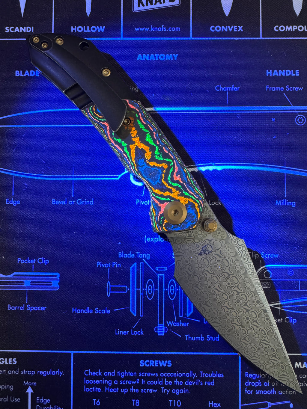 Kansept 80s Titanium Damascus