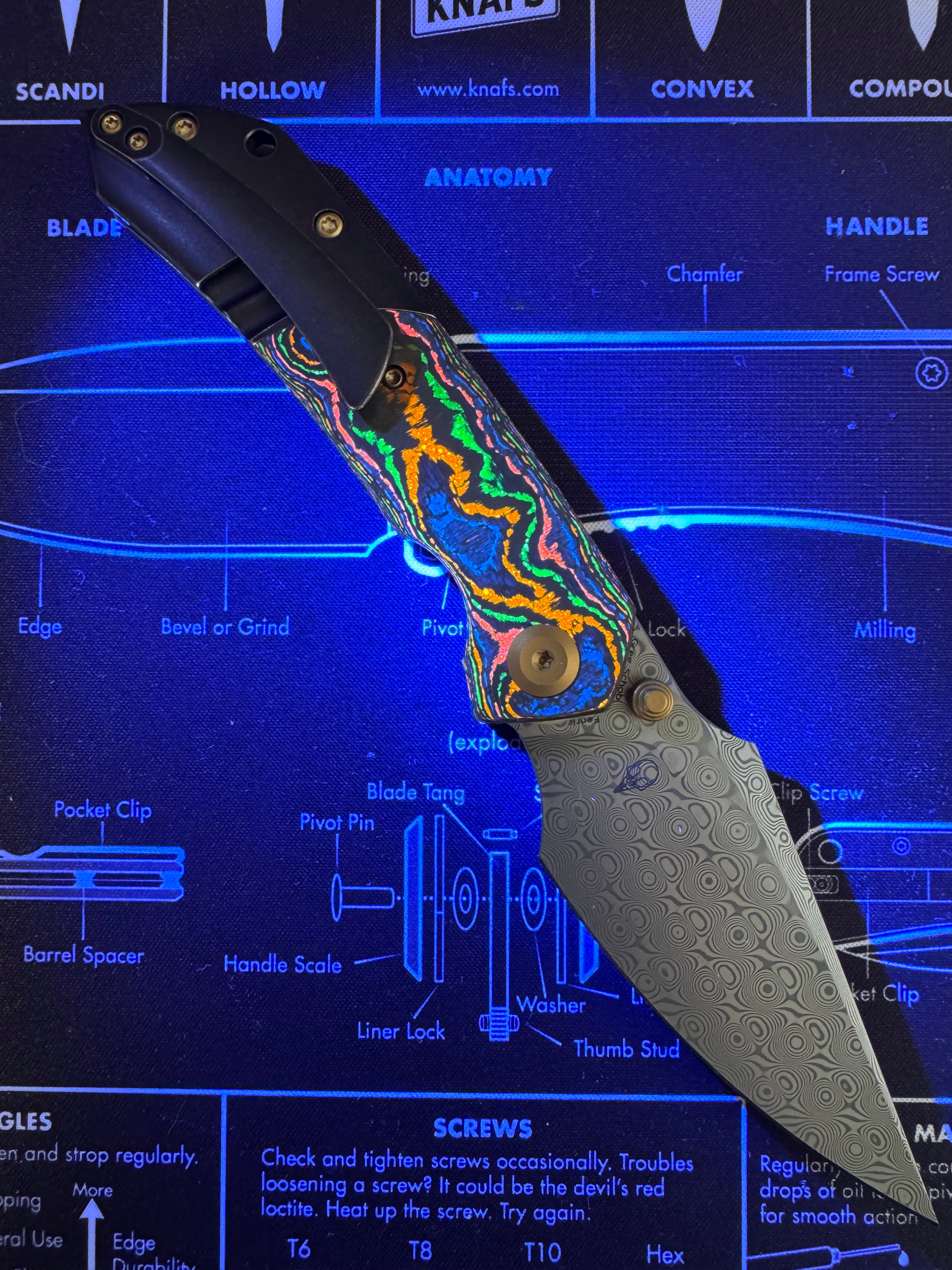 Kansept 80s Titanium Damascus