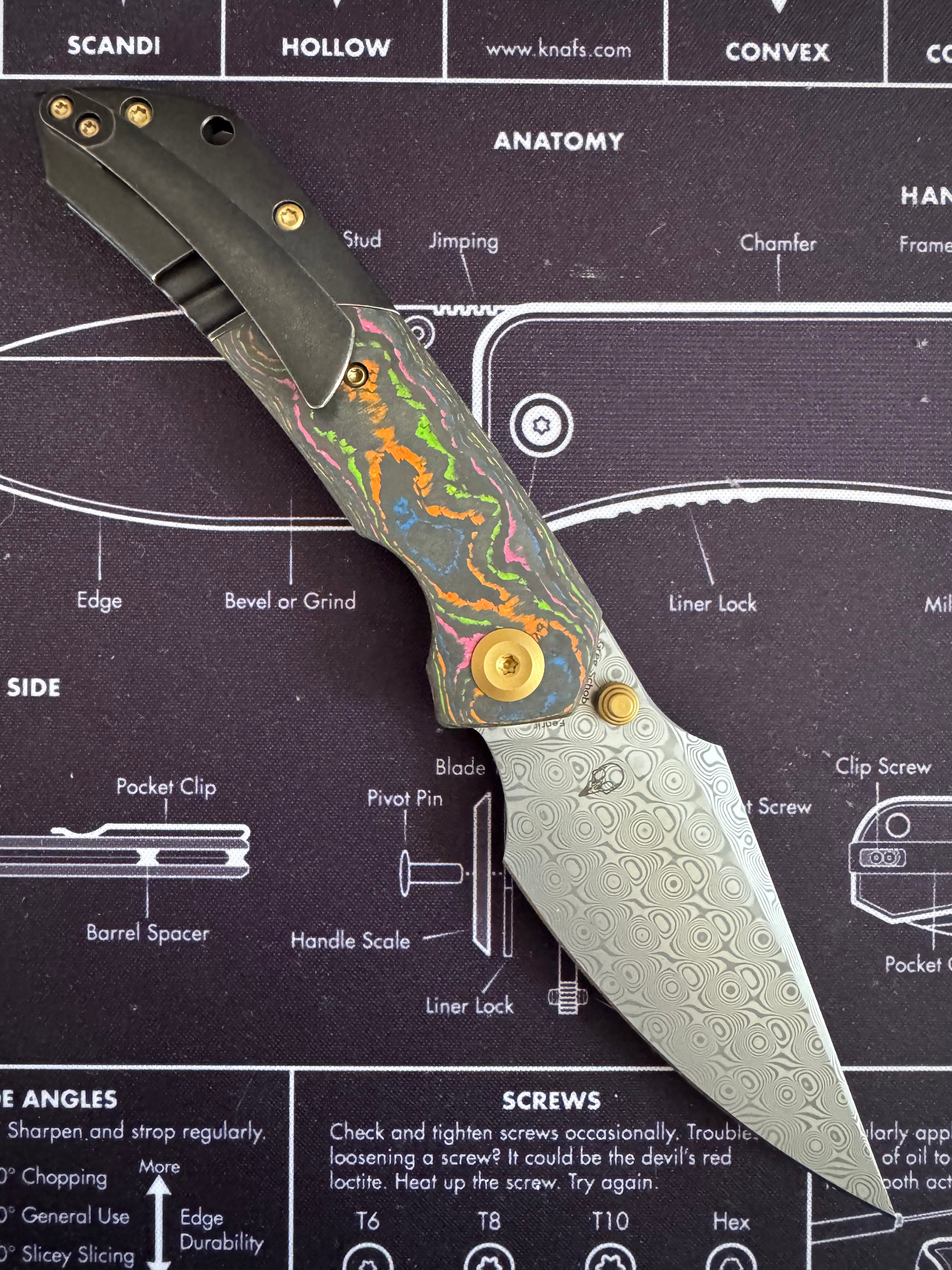 Kansept 80s Titanium Damascus