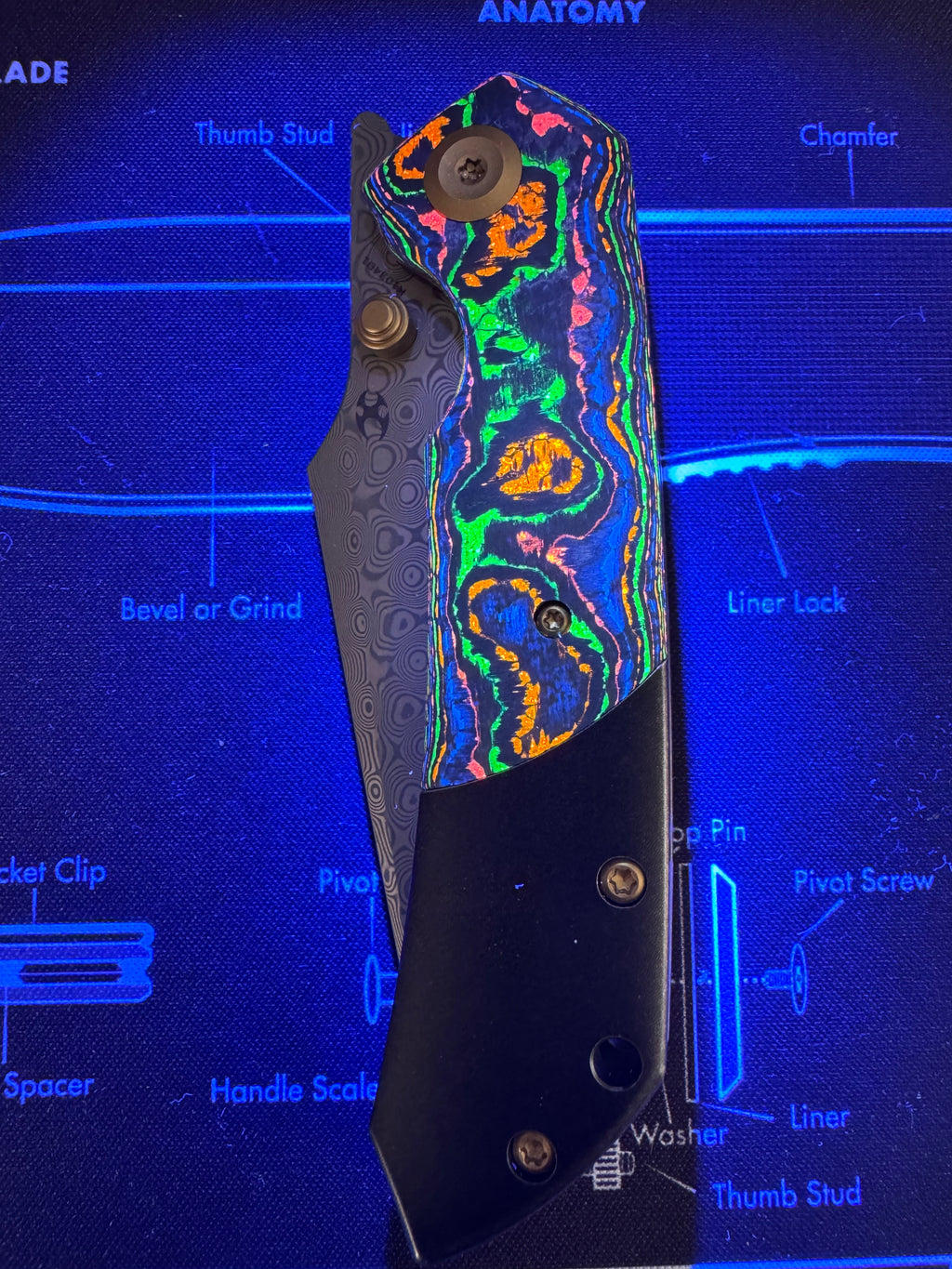 Kansept 80s Titanium Damascus