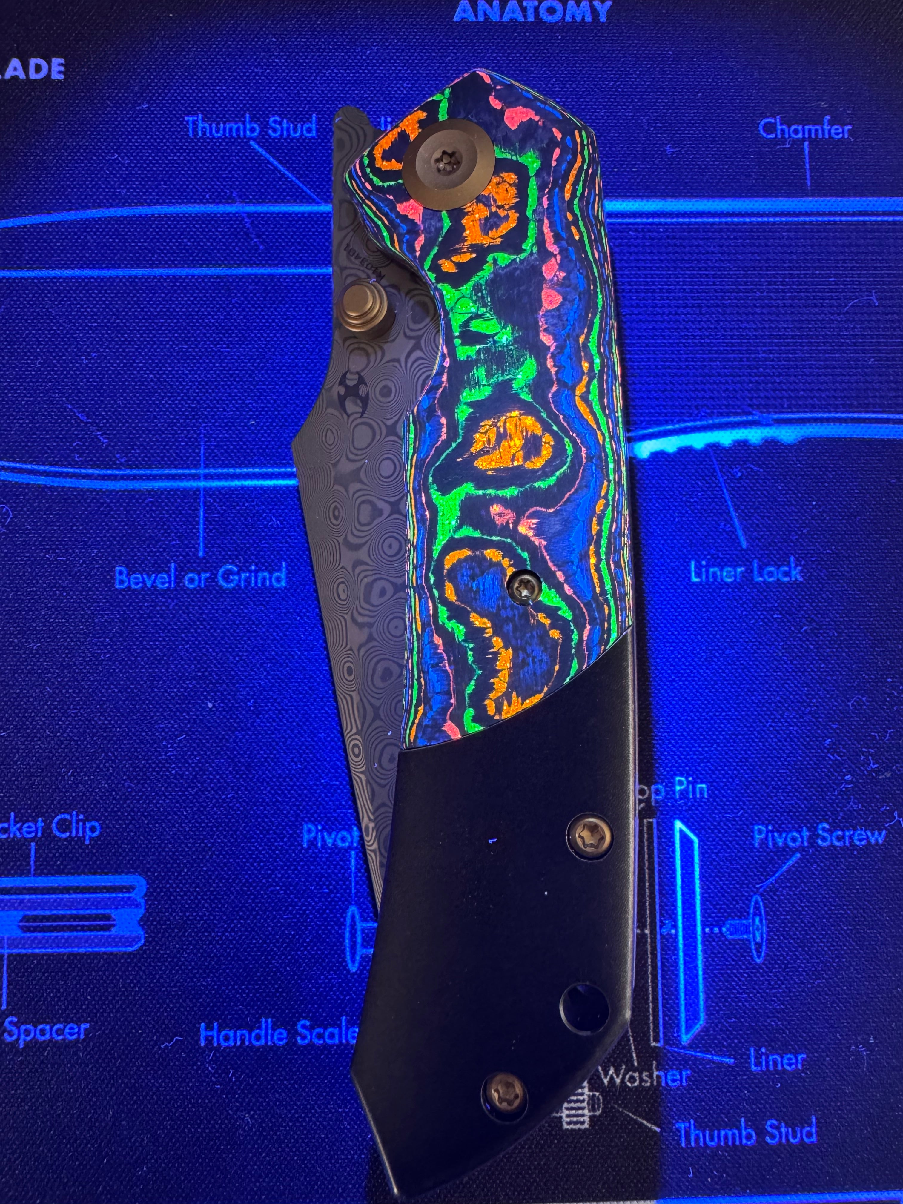Kansept 80s Titanium Damascus