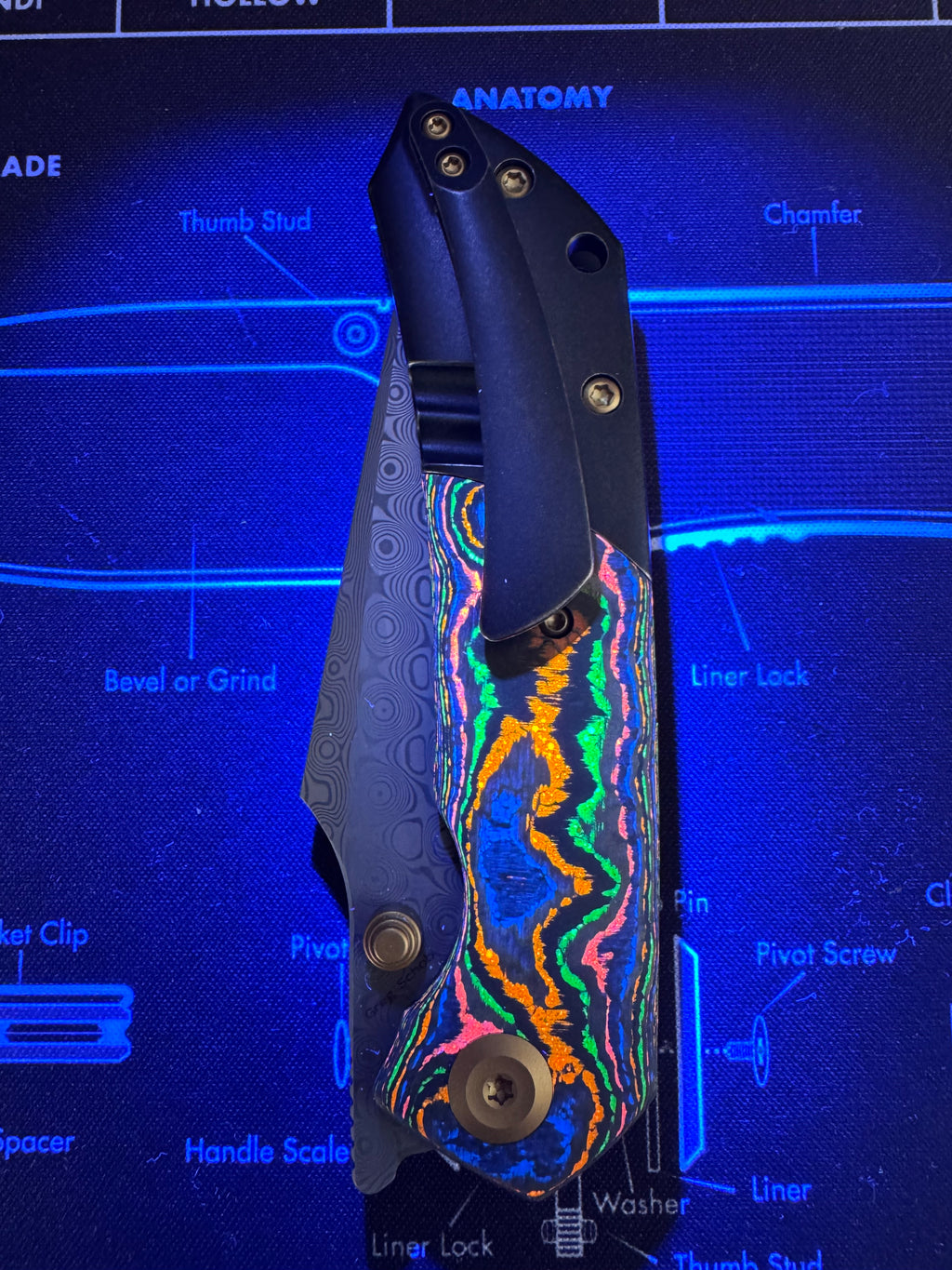Kansept 80s Titanium Damascus